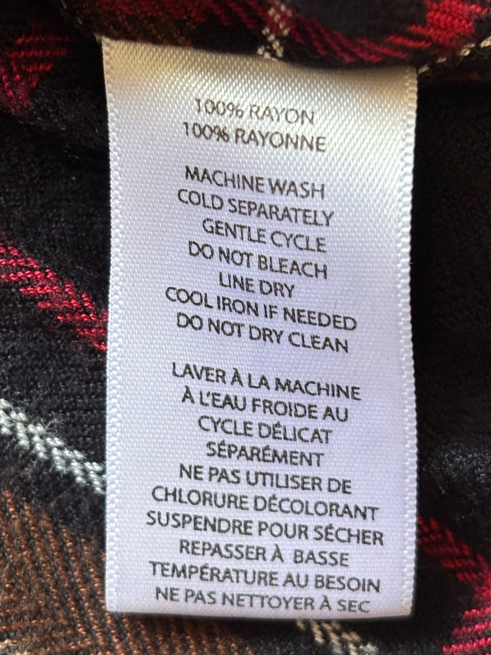 🌸 Beach Lunch Lounge Size Small Multicolor Plaid Button Down Long Sleeve Shirt - Picture 5 of 9